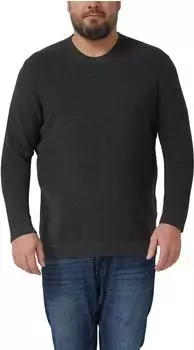 s.Oliver Strickpullover mit Crew Neck und Strukturmuster grau 2176952.9898.