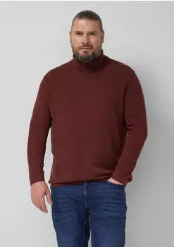 s.Oliver Rollkragenpullover aus reiner Baumwolle rot 2176955.3907.