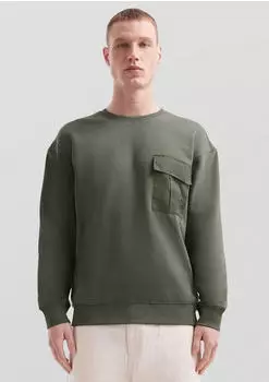 s.Oliver Sweatshirt mit Brusttasche Grün 2171910.7981.
