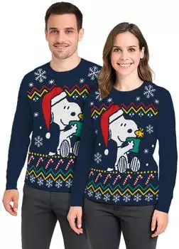 United Labels Weihnachtspullover The Peanuts Snoopy blau