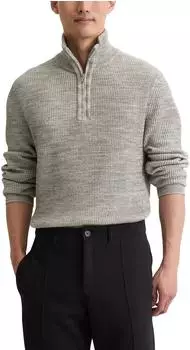 Marc O'Polo Troyer regular aus Baumwoll-Schurwoll-Mix (M29507960118) beige