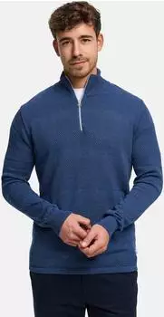 Kronstadt KSHannes Half-Zip Sweater Regular Fit federal blue mix