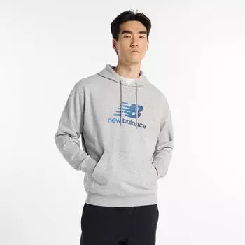 New Balance Sport Essentials Gradient Logo Hoodie (MT51514) athletic grey