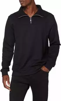 Trigema Sweatshirt mit Rei&szlig;verschluss (674801) schwarz