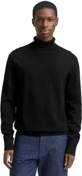 Tom Tailor Denim Baumwolle Rollkragenpullover (1047970) schwarz