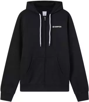 Champion Full Zip Hoodie Sweatjacket schwarz/weiß