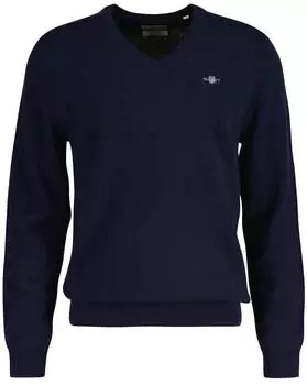 GANT Classic V-Neck Pullover aus Baumwolle (8050274) marine