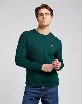 Lee Plain Crew Sweatshirt (L81I) jade forest