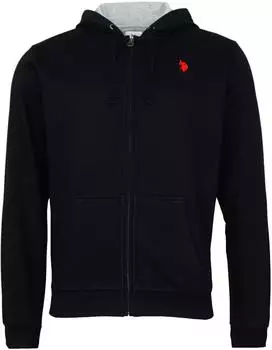 U.S. Polo Assn. Kapuzen-Sweatjacke rot/schwarz