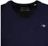 GANT Extrafine Lambswool V-Neck Pullover marine