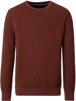 CASAMODA Rundhals Pullover braun