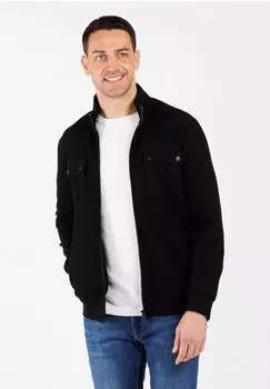 Key Largo Trainer Jacket Cardigan schwarz