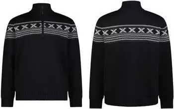 CMP Strickpullover (7H87510-N950) schwarz blau