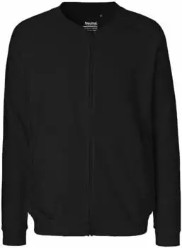 Neutral Jacke mit Reißverschluss Fairtrade Baumwolle (O73501) schwarz