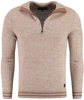 Key Largo Horst Troyer MST Pullover Slim Fit beigemeliert