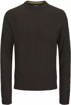 JJ Rebel Jreblogan Strick Rundhals Oversize Strukturierter Pullover (JJR0354003000006) creme
