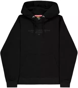 Alpha Industries Hoodie mit Label-Print und Känguru-Tasche (266349) schwarz