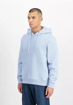 Alpha Industries Hoodie mit Label-Print und Känguru-Tasche (266349) hellblau