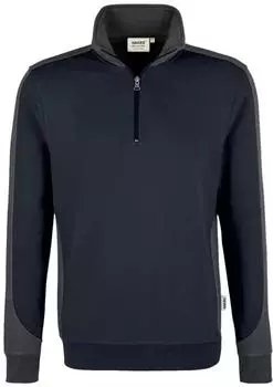 Hakro Contrast MIKRALINAR&reg; Zip-Sweatshirt 476 tinte/anthrazit
