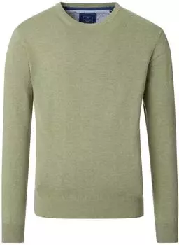 Redmond Pullover mit Rundhals Regular Fit grün salbei