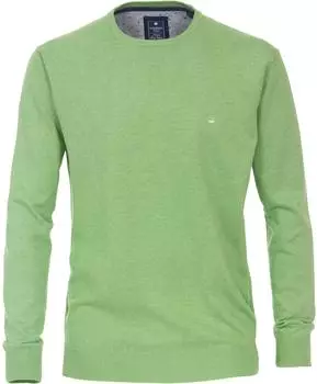 Redmond Pullover mit Rundhals Regular Fit grün