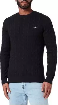 GANT Pullover mit Halbzipper schwarz