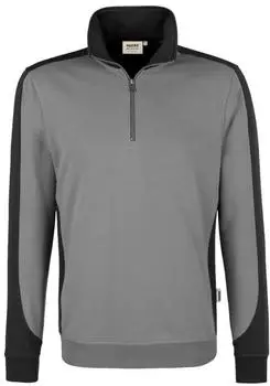 Hakro Contrast MIKRALINAR® Zip-Sweatshirt 476 titan/anthrazit