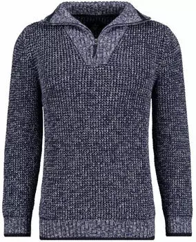 Ragman Mouline Troyer Regular Fit blau-melange