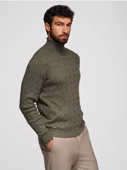 Ombre Forfax Rollkragenpullover olive