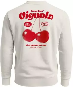 Neverless Vignola Pullover mit Kirschmotiv (37807) nude