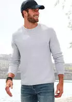 AUTHENTIC LE JOGGER Strickpullover mit Double-Layer Optik, Pullover aus reiner