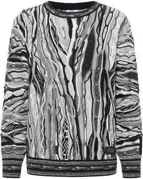Carlo Colucci Fanti Pullover grau/schwarz/weiß