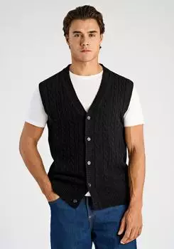 Lindbergh Ärmelloser Pullover Normal Fit schwarz