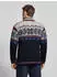 Dale of Norway Vegard Pullover Wollpullover mit Troyer-Kragen marineblau