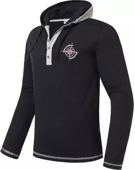 Nebulus MADS Hoody mit Kapuze, Cardigan schwarz