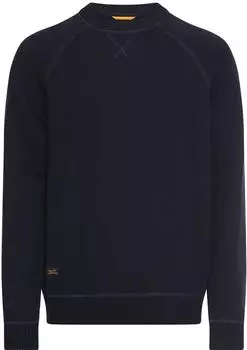 Camel Active Strickpullover mit Rundhalsausschnitt (409500-7K56) dark navy