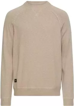 Camel Active Strickpullover mit Rundhalsausschnitt (409500-7K56) beige