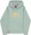 Alpha Industries Basic Reflective Print Hoodie (178312RP) mint/orange