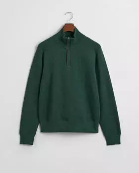 GANT Sacker Rib Pullover mit Reißverschluss (2068028) grün