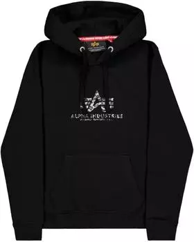 Alpha Industries Basic Reflective Print Hoodie (178312RP) grau/schwarz/wei&szlig;