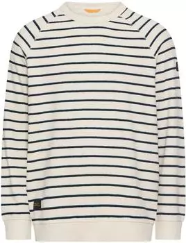 Camel Active Pullover mit Streifendesign (409400-7W61) beige/blau