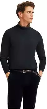 Bugatti Rundhalspullover Regular Fit aus Baumwolle-Kaschmir-Mix (7400-85520D) marine