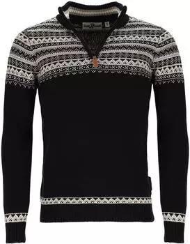 tomBrook tomBrook Troyer Strickpullover Norweger-Muster (80895) schwarz