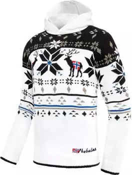 Nebulus Stag Norweger Strickpullover weiß