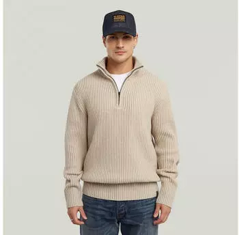 G-Star Half Zip Strickpullover (D23938-E212) offwhite