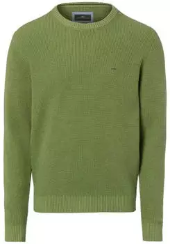 Fynch-Hatton Strickpullover mit Logo-Stickerei avocado/apfel