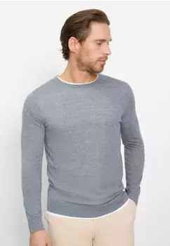 OLYMP Regular Fit Pullover (015111633XL) silbergrau