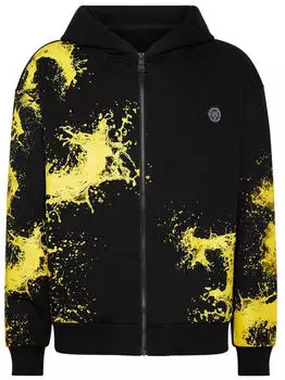 Plein Sport Splash Kapuzensweatjacke (PPL28347) 02/schwarz