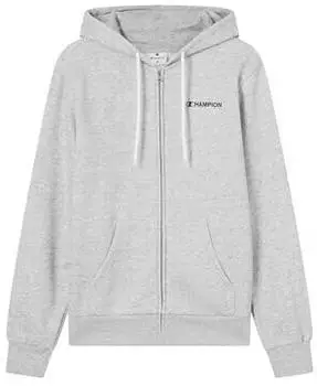 Champion Full Zip Hoodie Sweatjacke grau/nachtblau