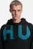 HUGO Hoodie aus Baumwoll-Terry mit Logo-Print Style Nalfhood 50552486 Schwarz
